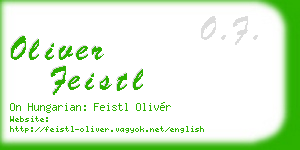 oliver feistl business card